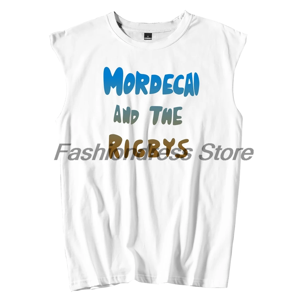 

Mordecai and the Rigbys Tank Tops Unisex Sleeveless Vest Women Men Outdoor Streetwear Funny Tops