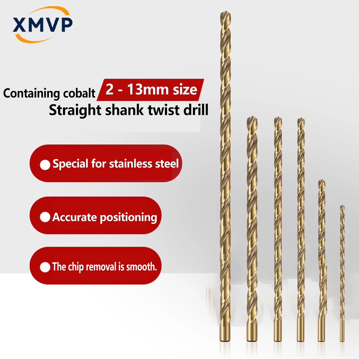 

Ruiqi Cobalt-containing M35 Extended Twist Drill for Deep Metal and Stainless Steel Holes, 300mm - 400mm Cast Iron
