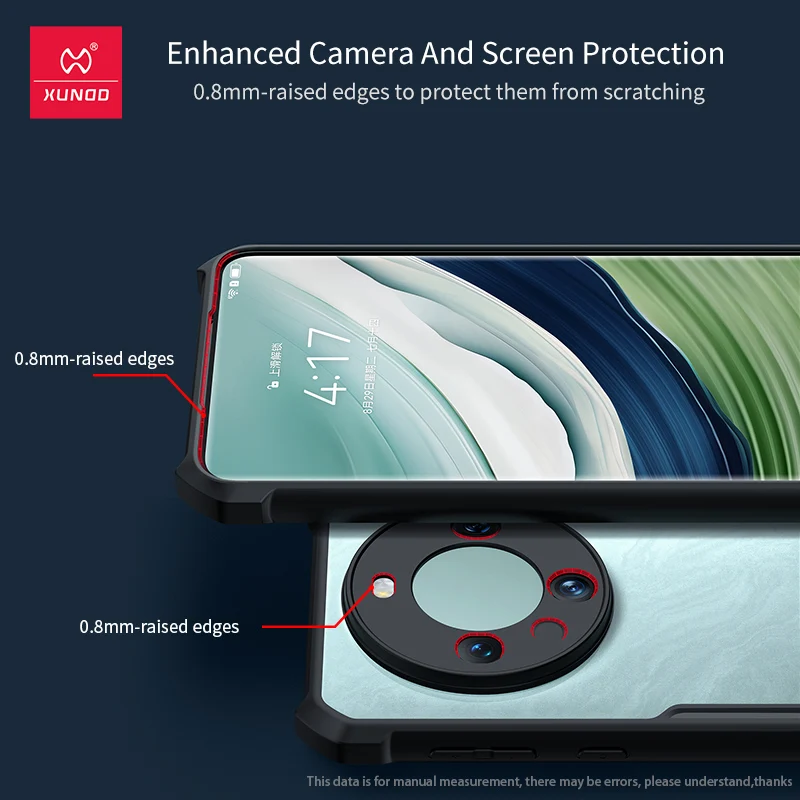 Xundd For Huawei Mate 60 Pro Mate 60 Pro Plus 60 RS Ultimate Case Airbag Shockproof Shell Lens Protection Back Transparent Cover