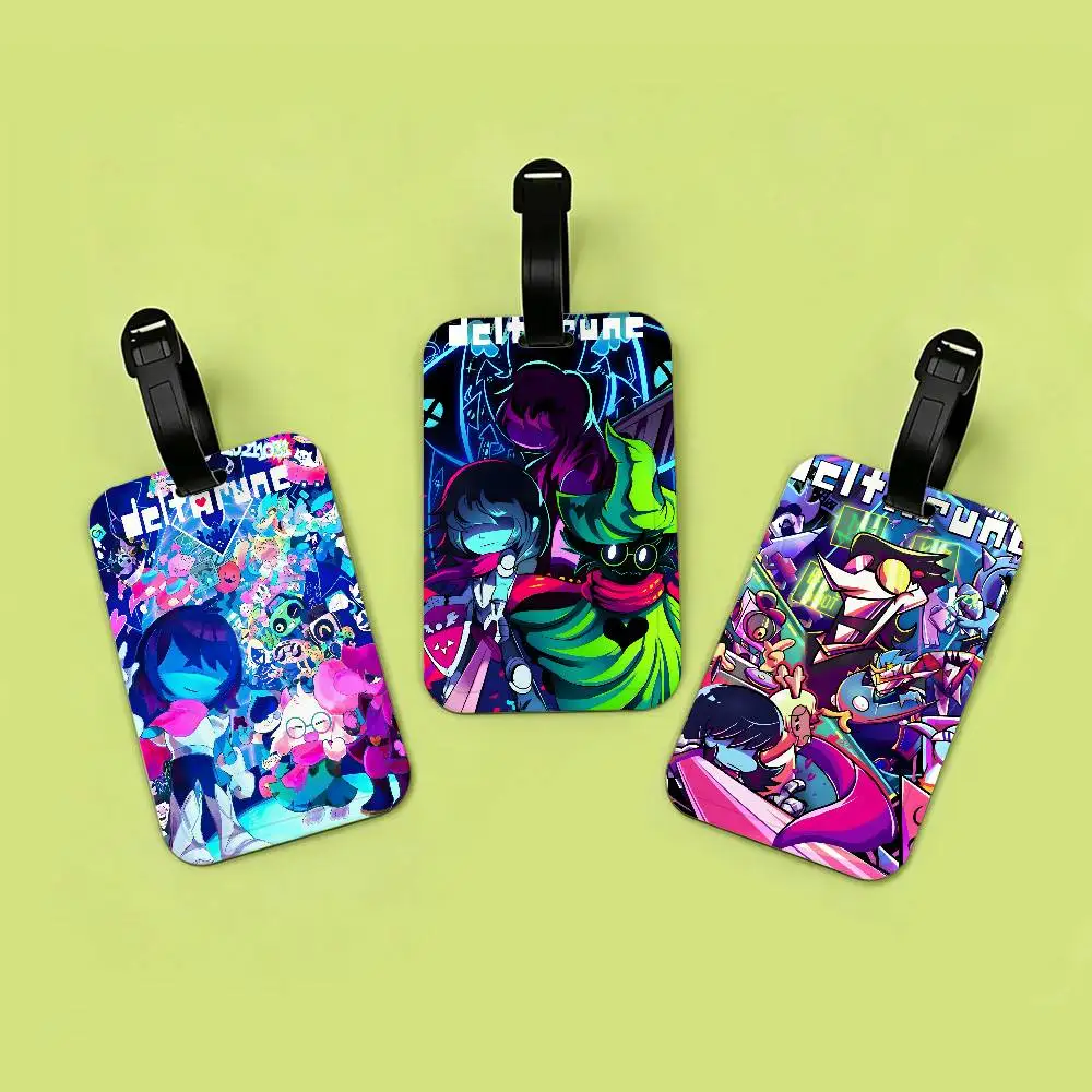 Game Deltarune Anti lost PVC Suitcase Tag With Info Card Lightweight Baggage Identifier For Daily Trip