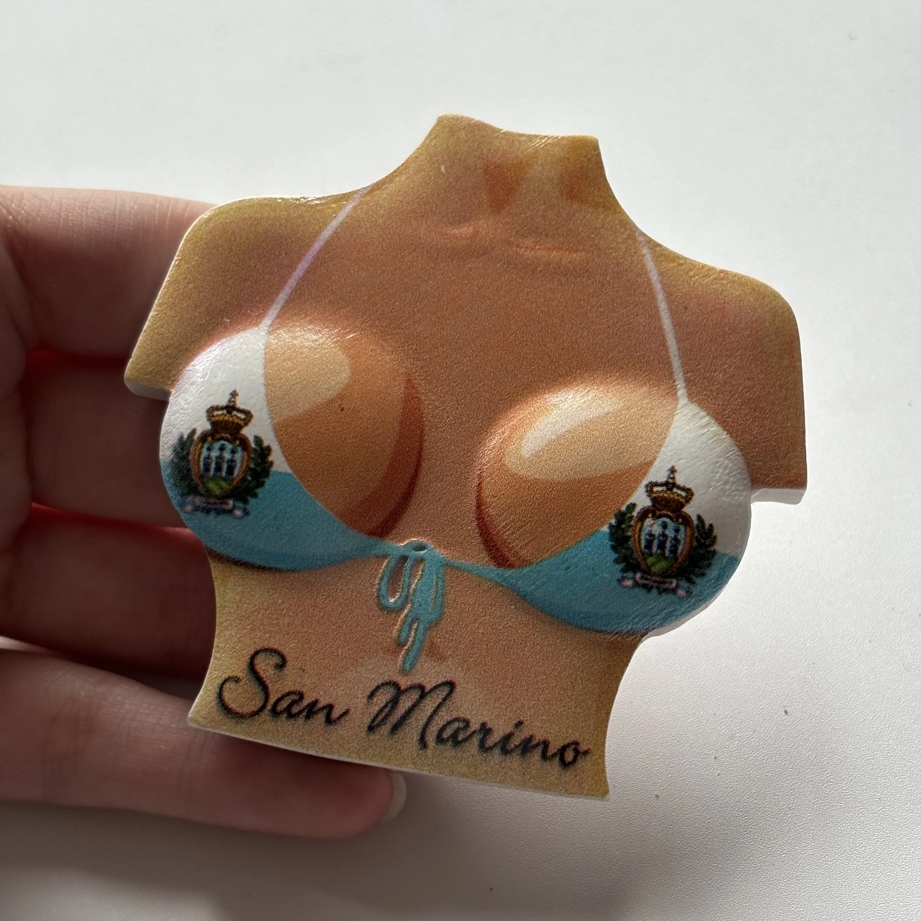 

Bikini SAN Marino flag model refrigerator sticker gift crafts three-dimensional decoration tourist souvenirs