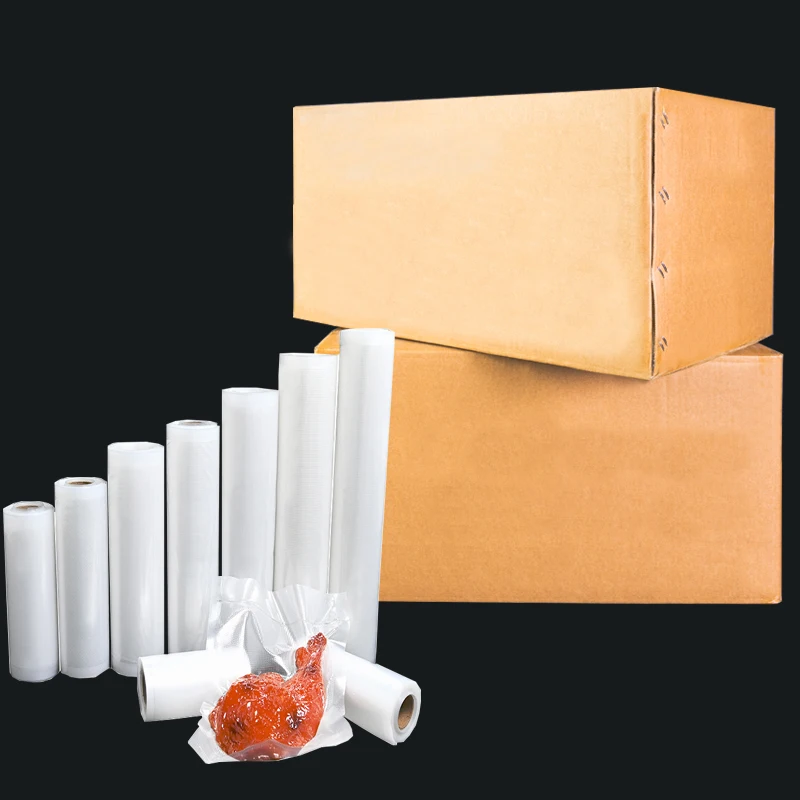 

Vacuum Bag Rolls Food Storage Saver Nylon Plastic Packaging Vacuum Sealer Embossed Roll Bag of Bags