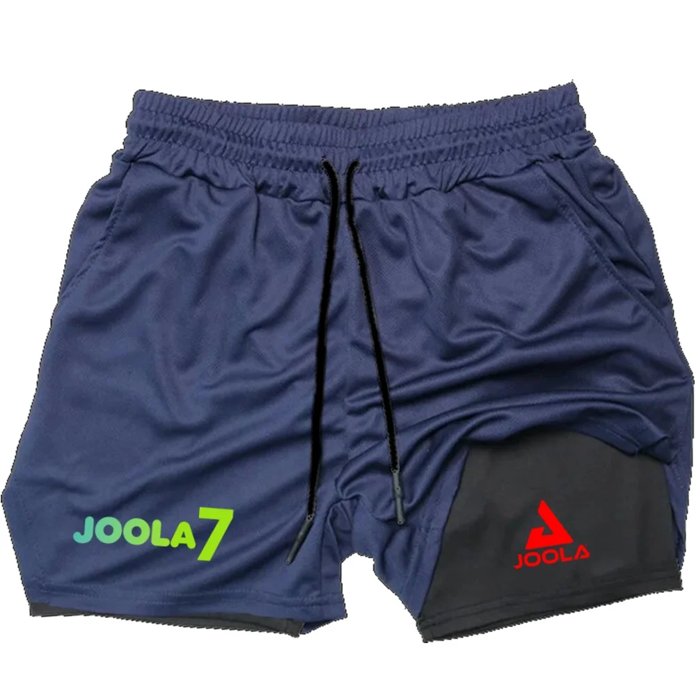 Breathable JOOLA Sports Shorts for Men, 2-in-1 Quick Dry Running Gym Shorts with Elastic Waist, Anti-chafe Training Bottoms