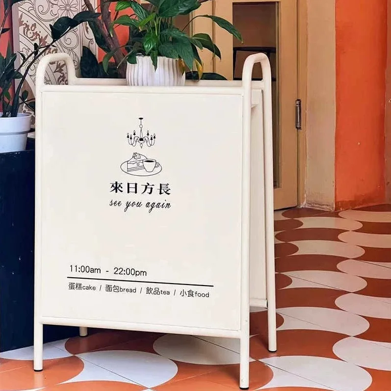 Advertising display board, clothing store, standing brand, milk tea shop, poster rack, coffee shop, flower shop, display small