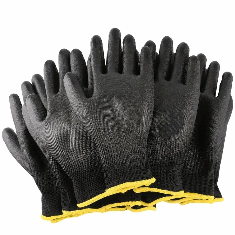 

Worker Supplies Nylon PU Gloves Palm Coated Antiskid Safety Work Gloves Dust-Proof Breathable Repair Special Gloves Car Repair