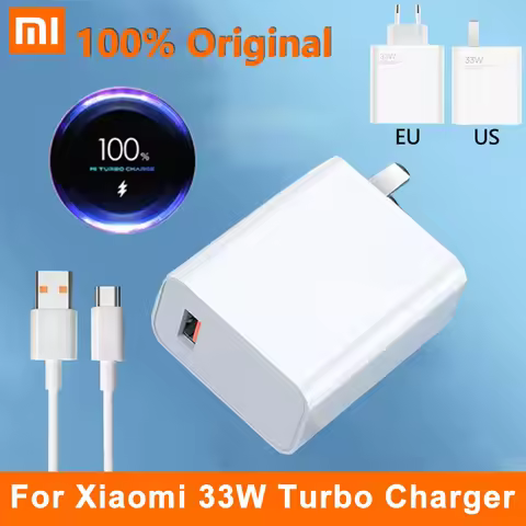 33W Charger For Xiaomi Original Fast Turbo Charge Cargador Type C Cable For Redmi Note 13 12 11 K40 Mi 11 Lite Poco X5 F3 X3 Pro
