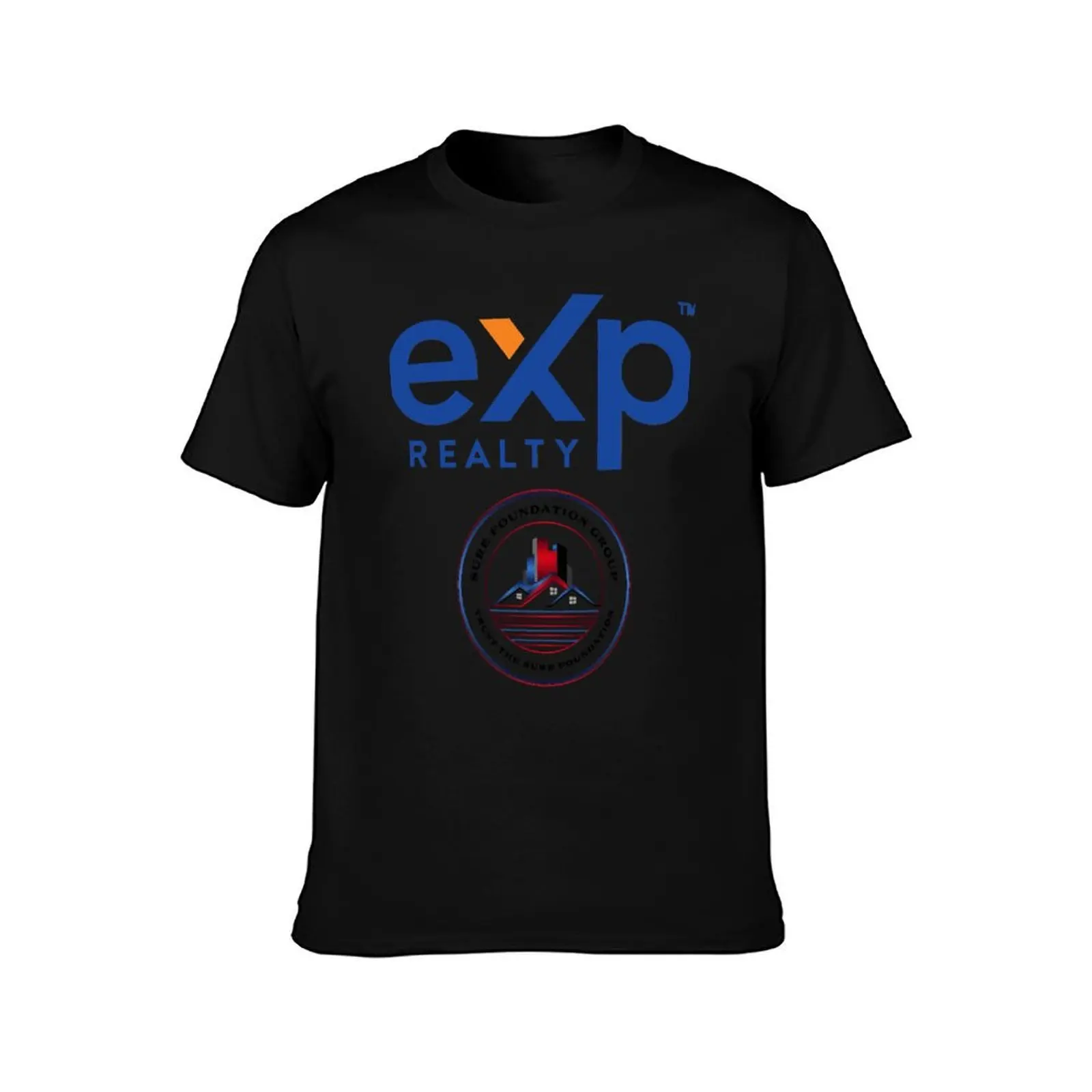 eXp Realty - Sure Foundation Group T-Shirt, Summer Casual Cotton Tee, Oversized Streetwear Tops, Vintage Graphic Print