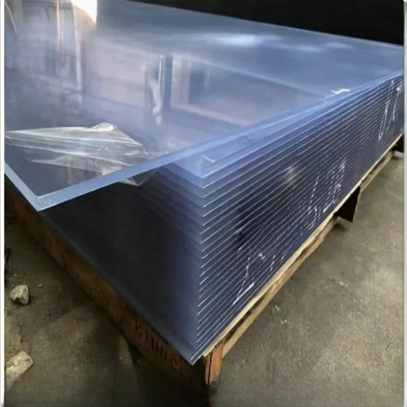 transparent pvc board  hard custom cut plastic sheet profile plate