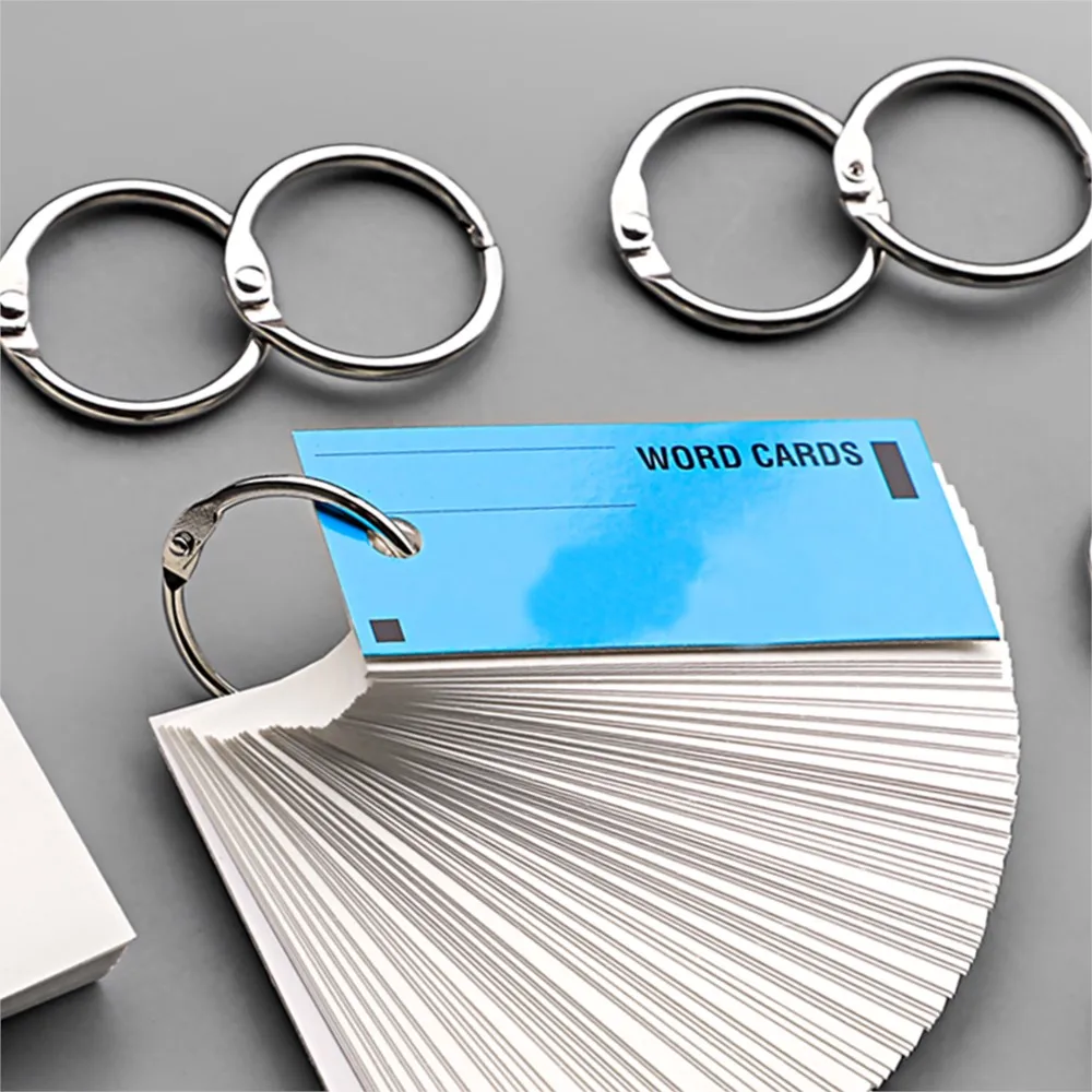 5/10Pcs 20-88mm Assorted Sizes Metal Loose Leaf Book Binder Rings For Diary Scrapbooks Albums Flashcards Curtain Documents