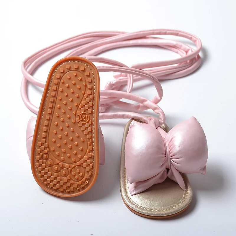 New Summer Baby Girls Boys Casual Sandals Newborn Toddler Infant Kids Bandage Prewalker Cute Bowknot Toddlershoes