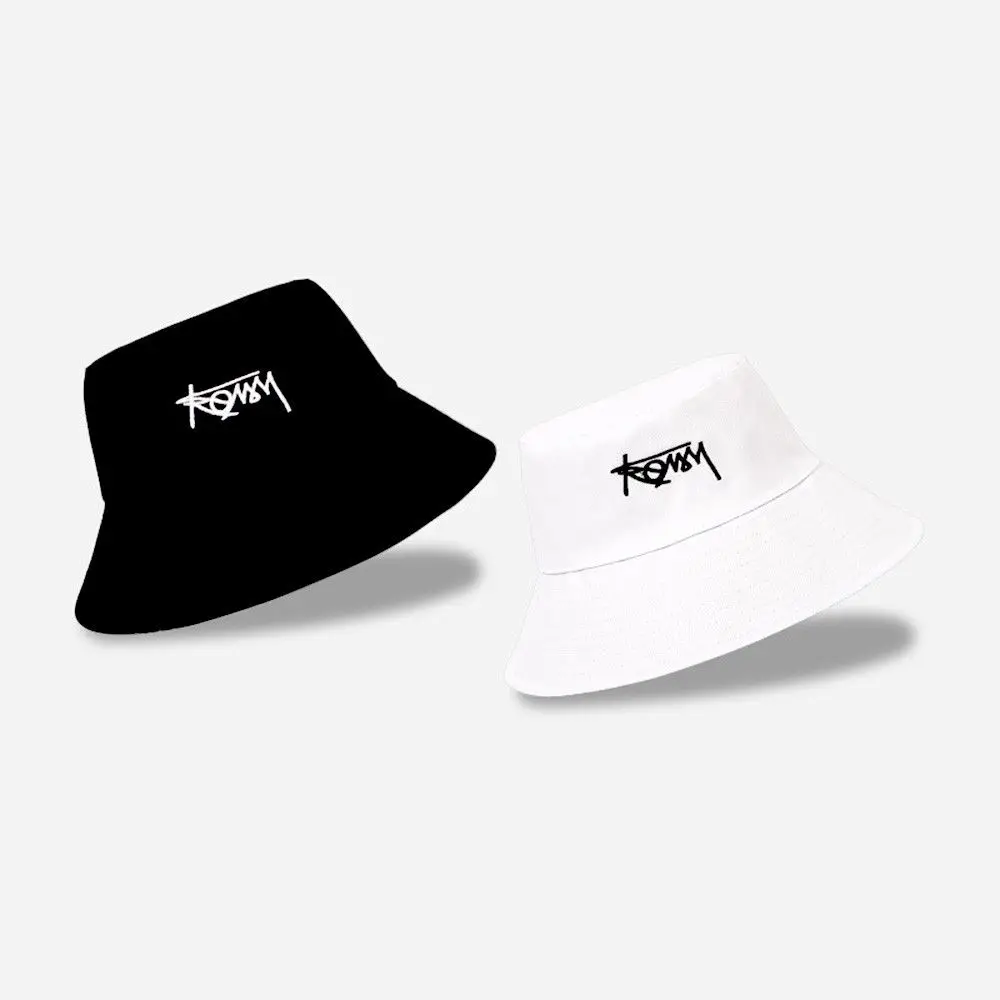 Summer Double-sided Bucket Hat Graffiti Sun Protection Sun Hat Hip Hop Retro Panama Cap Men Women