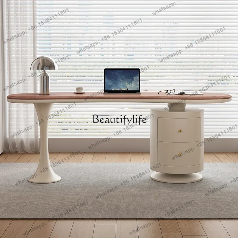 

jj4 Cream-style solid wood desk light luxury modern home computer desk