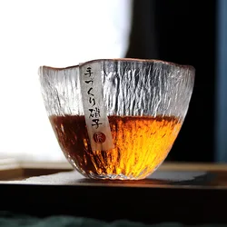 Japanese Glass Tea Cup Large Tea Cup Arabic Coffee Cup Heat-resistant Glazed Tea Cup Wine Cup Kung Fu tea set 150ml