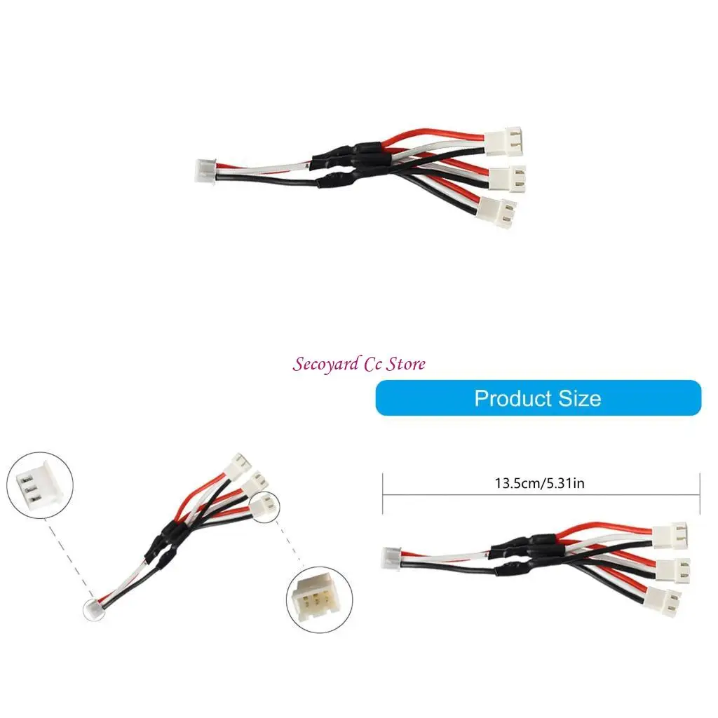 N3UC Gold Plate 3S Cable XH Connectors 13.50cm Remote Model Making Heavy Dutys