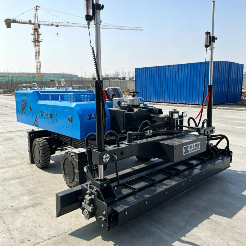 Customized Laser Screed Machine Walk Behind Floor Leveling Concrete Industrial Workshop Construction High Precision Equipment