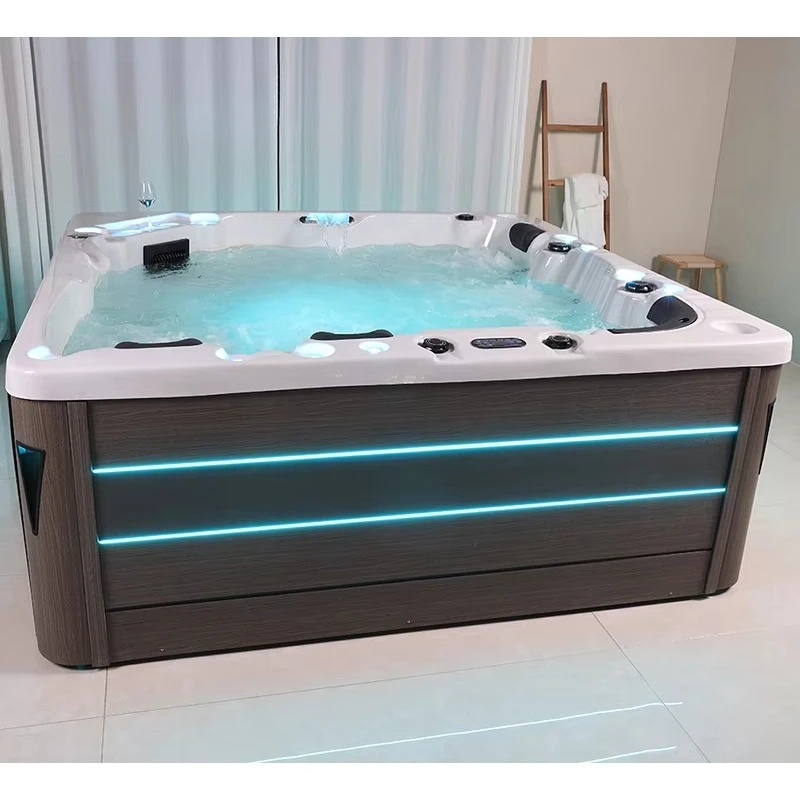 Whirlpool Outdoor 2.3m High Quality OutdoorSpa Pool New Healthy Spa Bathtubs With Light&Water Massage Jets Whirlpools & Bathtubs