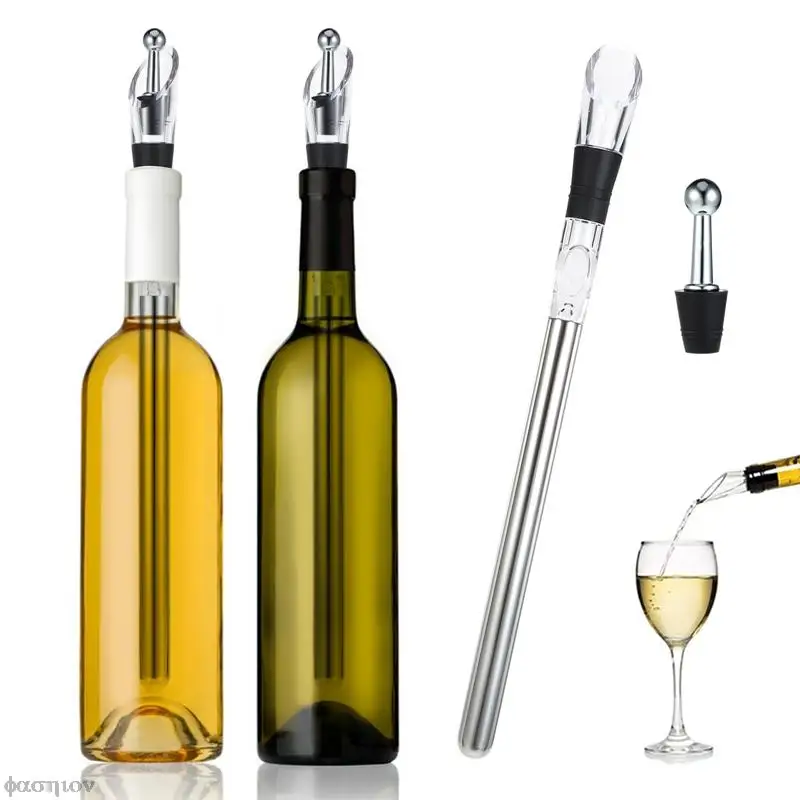 

Portable Stainless Steel Wine Cooling Stick Wine Chilling Rod Leakproof Wine Chiller Beer Beverage Frozen Cooler Stick Bar Tools