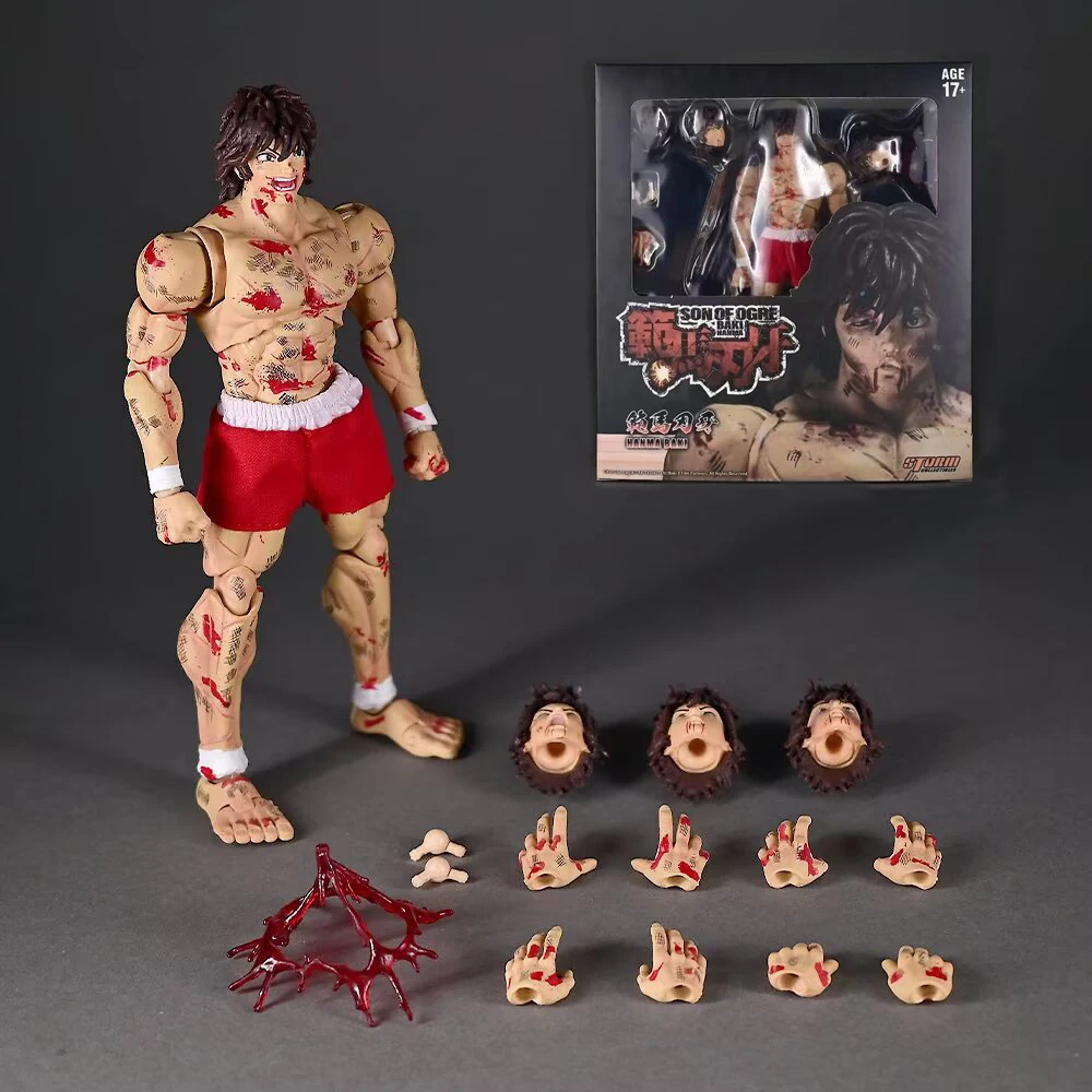 

Новая коллекционная фигурка Storm Toys Hanma Baki в масштабе 1/12, лимитированная серия, с эффектами кровавых боевых повреждений, ручная работа