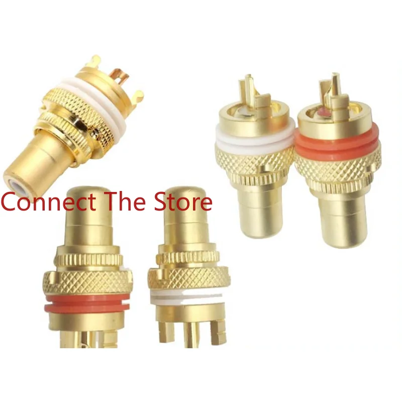 1PCS Supply Of Lotus Female Plug AV Audio Power Amplifier RCA    Socket High-quality Gold-plated