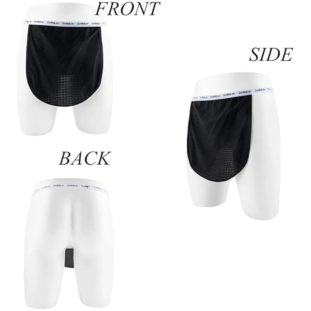 ZONBAILON Men's Thong Underwear Sexy Loincloth Mesh Hole Adjustable Size