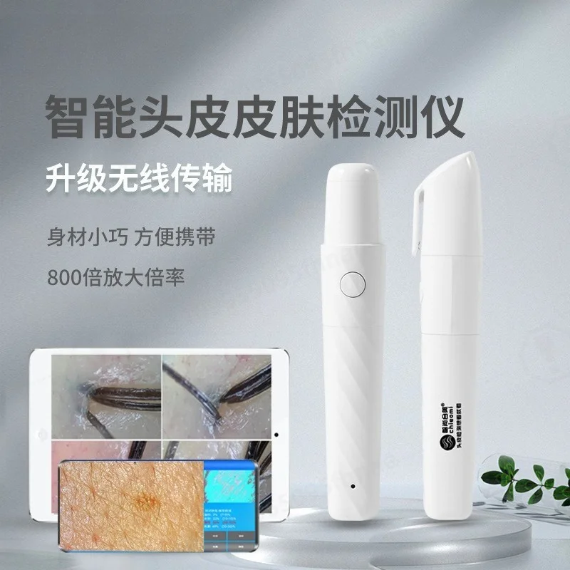 High‑Definition 800X Portable Skin & Scalp Detector, Professional Skin Hair Scalp Analyzer Universal for Multi‑Year Use