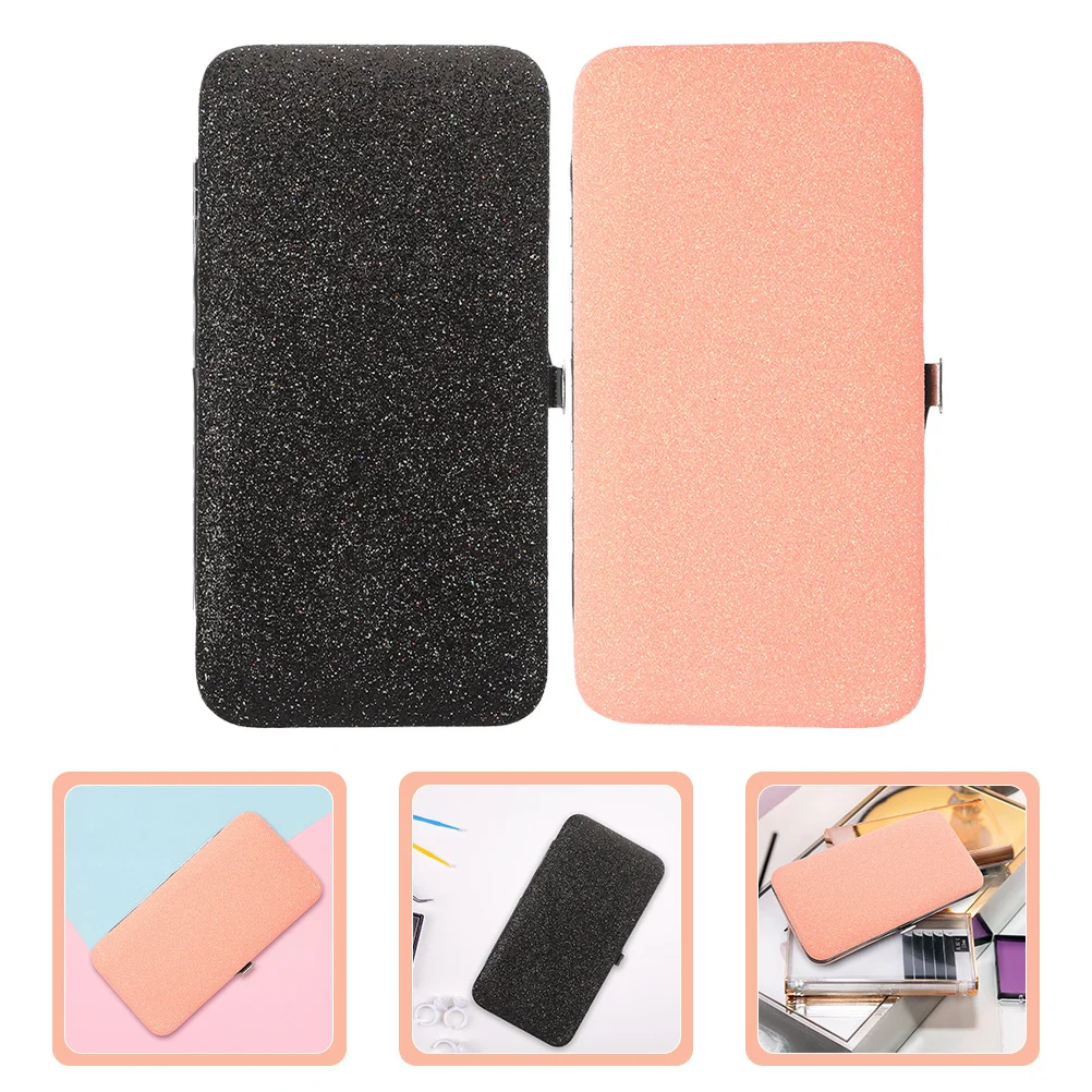 

2Pcs Lash Tweezer Bags Portable Eyelash Tweezers Storage Case Holder Travel Case for Extensions Tweezer Holder