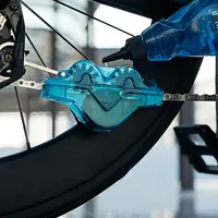 Bicycle Chain Cleaner Wash Tool Set Bicycle 3D Chain Double-Head Brushes Road Bike Cycling Cleaning Kit Cycling Bike Accessories