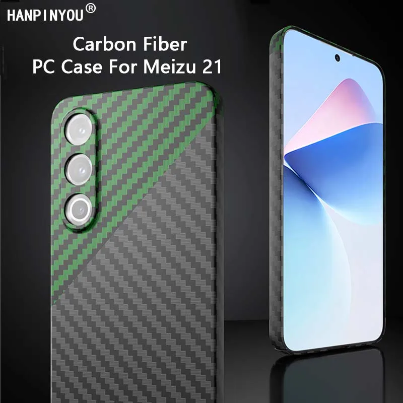 Чехол из углеродного волокна для Meizu 21/Pro, Ультратонкий чехол с полным покрытием и защитой от отпечатков пальцев