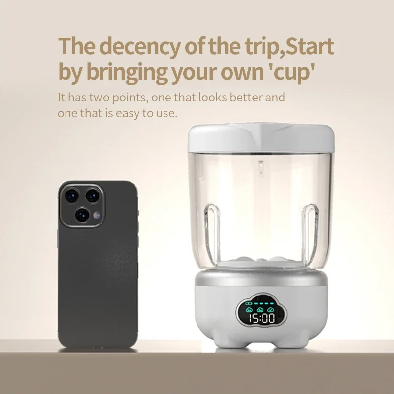 

Мини-чашка для стирки для общежития. Портативная дорожная чашка для стирки с несколькими режимами. Зарядка типа C. Универсальный и компактный дизайн.