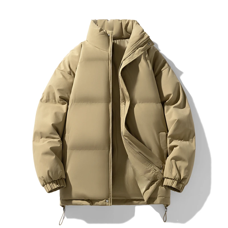 Fgkks 2024 Casual Parka Katoenen Gewatteerde Heren Warme Slanke Jas Van Hoge Kwaliteit Street Parka Katoen Gewatteerd Heren