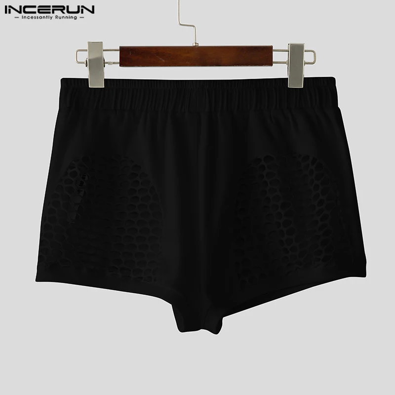 INCERUN الرجال السراويل بلون مرونة الخصر ركض الجوف خارج الرجال قيعان الصيف الشارع الشهير مثير موضة الذكور السراويل S-5XL #1