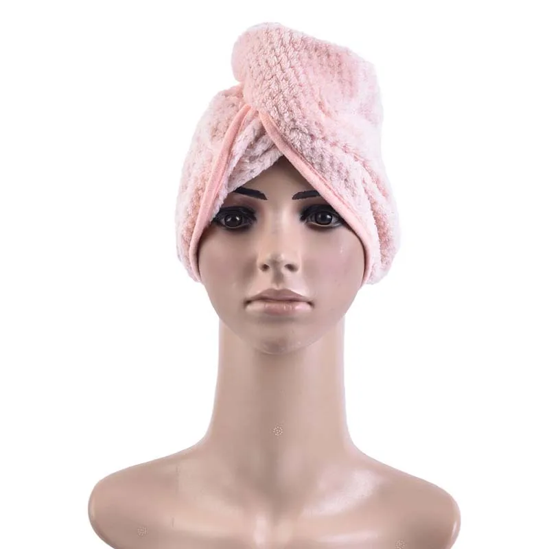 Magic Microfiber Hair Fast Drying Dryer Towel Bath Wrap Hat Quick Cap Dry