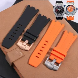 Waterproof Rubber Watch Strap for AP Audemars and Piguet 15703 15706 15707 26020 Silicone Watchband Men Royal Oak Offshore 28mm