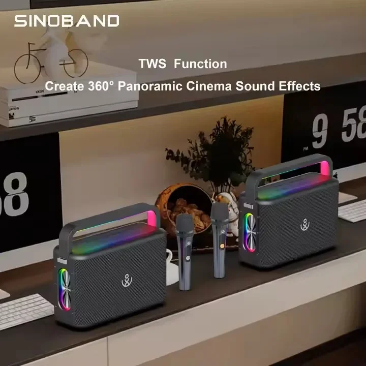 120W Xdobo Sinoband Nuts プロ仕様カラオケスピーカーマイク ポータブル防水スピーカー ワイヤレスマイク付き 製造
