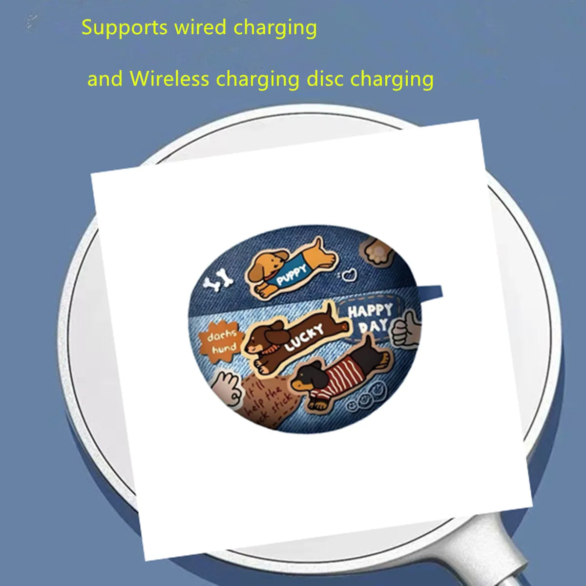 حافظة براعم الأذن لهاتف هواوي Freeclip للفتيات والأولاد، غطاء حماية كاوبوي لطيف على شكل رسوم متحركة مثيرة للاهتمام للكلاب والجرو لمشبك Freebuds