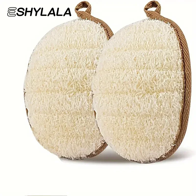

Natural Loofah Body Scrubber Bath Exfoliating Sponge Soft Shower Brush Cleaner Pad Exfoliator Shower Puff Body Skin Care Tool