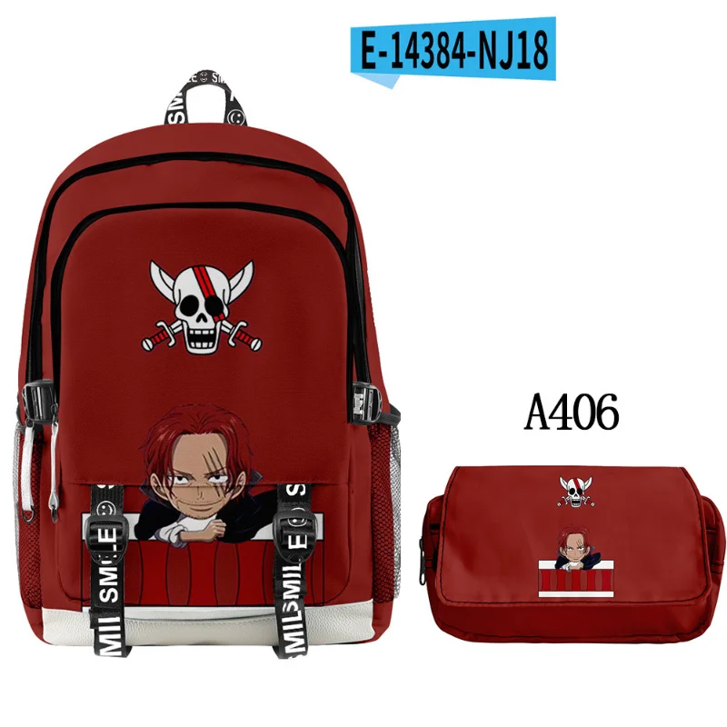 One Piece New Luffy Student Schoolbag Large Capacity Casual and Lightweight Shoulder Pad Stain-Resistant Waterproof Backpack