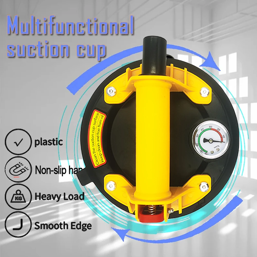 

Powerful heavy-duty strong-hand pump suction cup 8 inches 250KG vacuum suction pump suction cup lift magnet handling tool