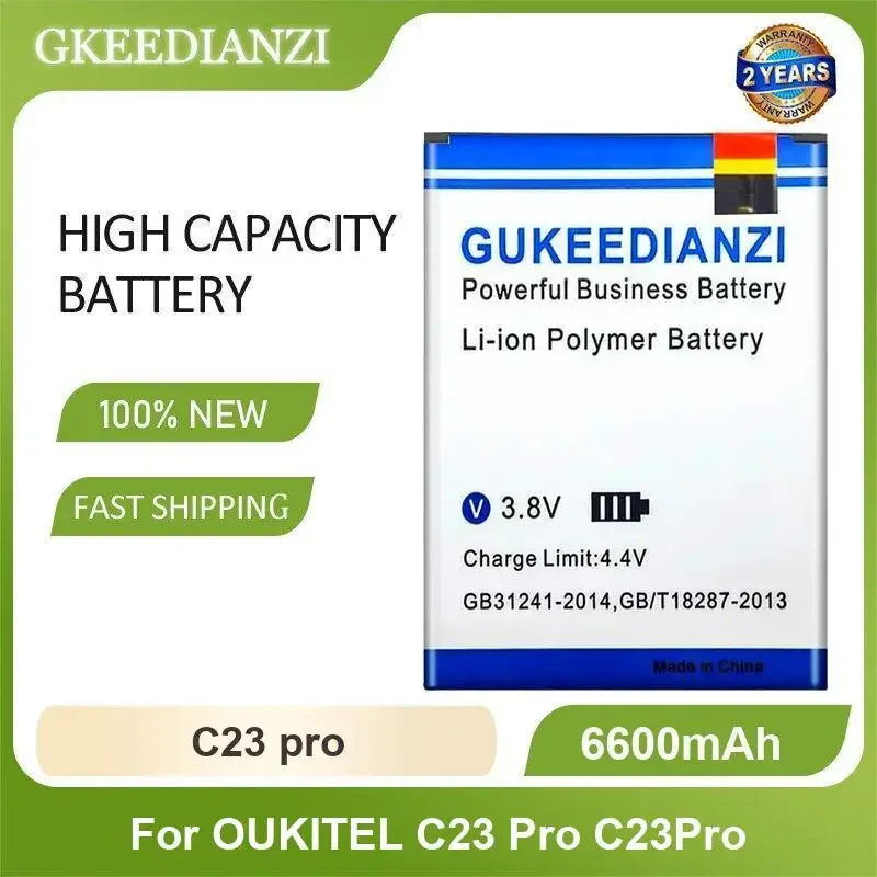 C23 pro Mobile Phone Battery For OUKITEL C23 Pro C23Pro 6600mAh High Capacity