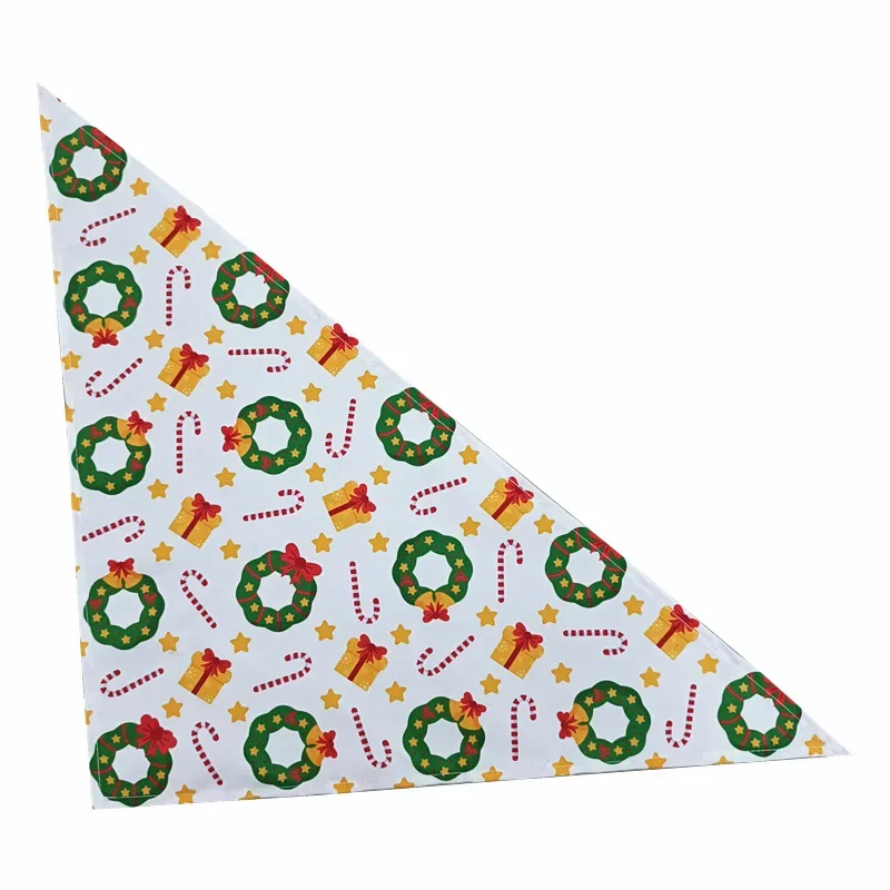 Costume de Noël pour animaux de compagnie, écharpe de cou pour chien, collier bandana, fournitures pour petits et grands chiens, accessoires pour