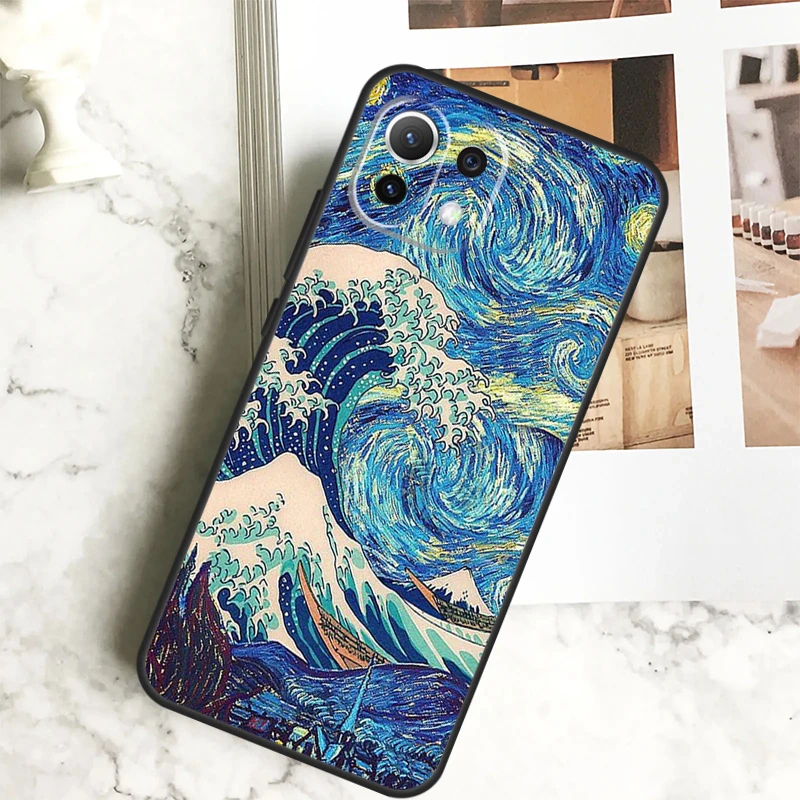 The Great Wave off Kanagawa Case For POCO M6 Pro F3 F5 M5s X3 X5 X6 Pro Xiaomi 14 13 Ultra 11T 12T 13T Pro 12 Lite Cover