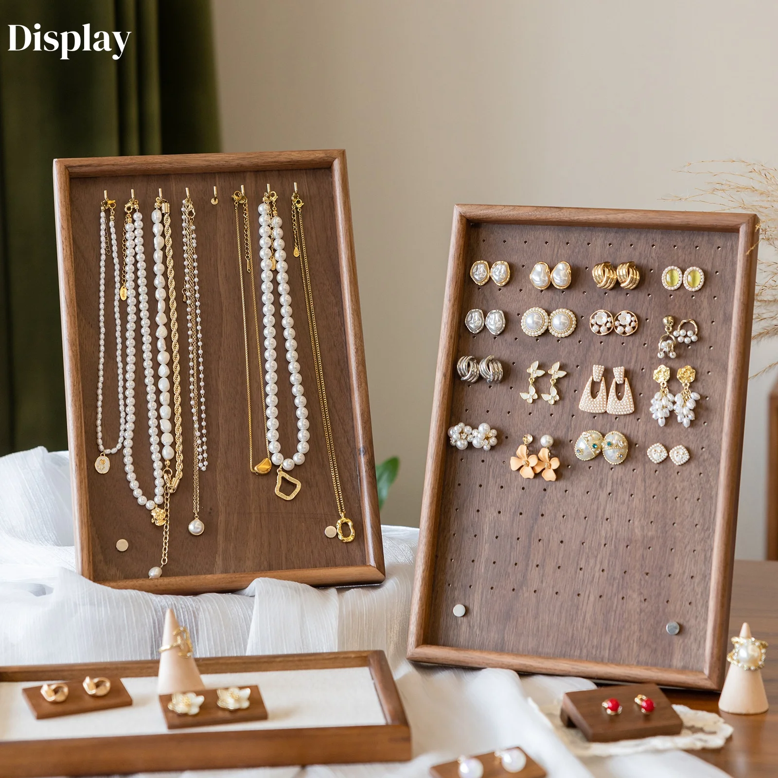 

Деревянная подставка-органайзер для ювелирных изделий: многофункциональный стенд для хранения и демонстрации серег, колье и украшений