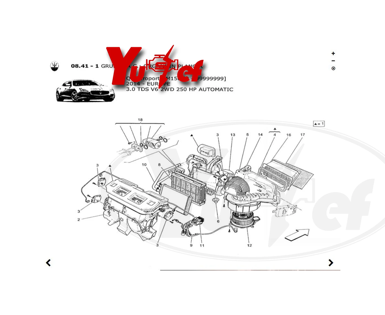 

AUTO CAR HEATER CORE FIT FOR Maserati QUATTROPORTE M156 3.0 TDS V6 2WD 2014- # 673000093