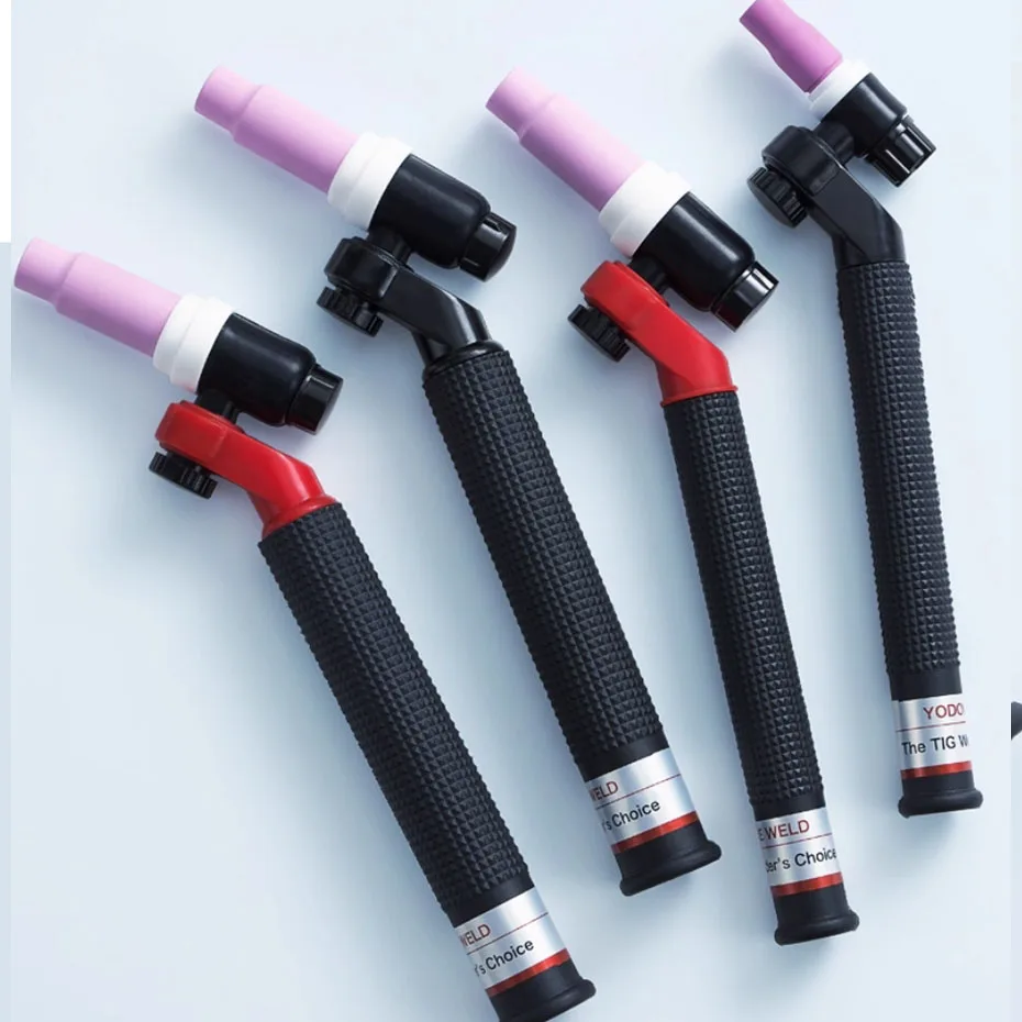 WP-9/17/20 argon arc welding gun head, high temperature resistant, rotatable, 26 air-cooled, 18 water-cooled universal gun