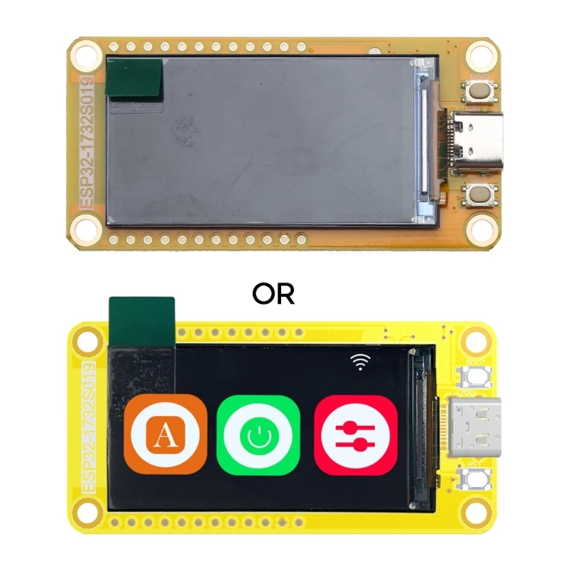 Esp32 para lvgl wifi placa desenvolvimento compatível com módulo lcd tft tela digital 1,9 polegadas,