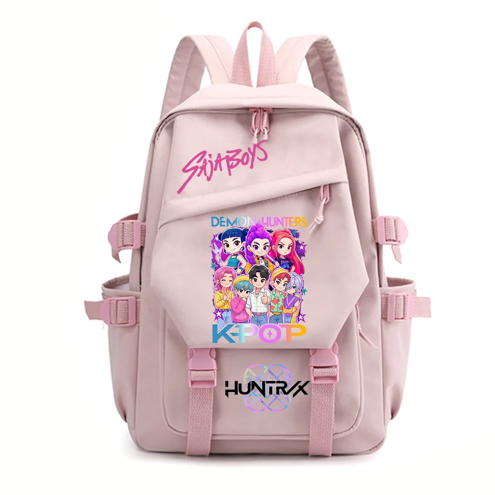 Anime K-Pop: Demon Hunters Cosplay Backpacks Mira Rumi Zoey School Bags Saja Boys Travel Backpack Halloween Costume Accessories