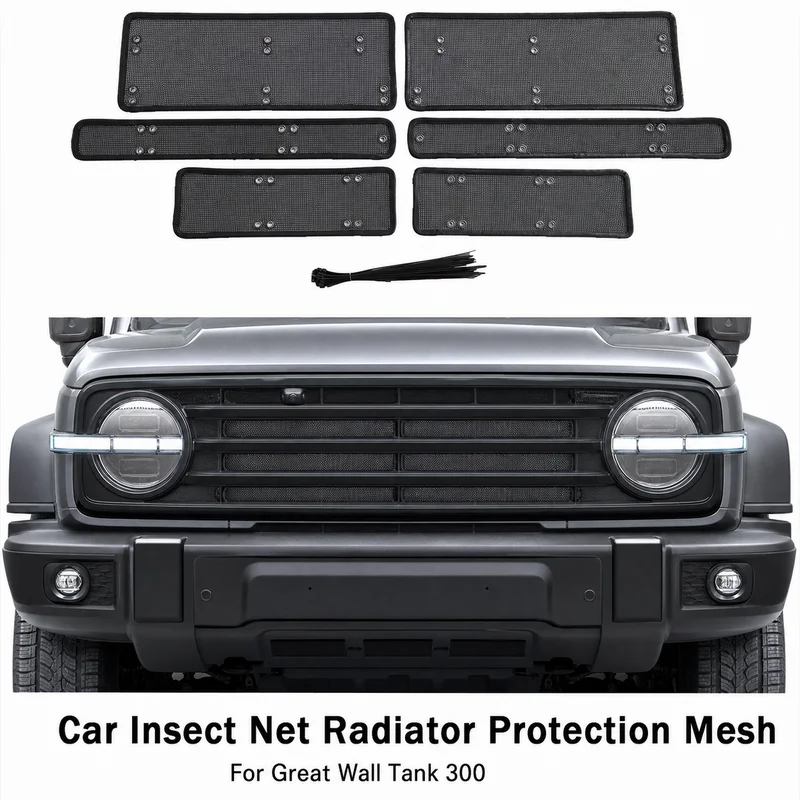 For Great Wall Tank 300 Car Insect Net Radiator Protection Mesh 400 Front Grill Modification Dustproof Cotton Cover