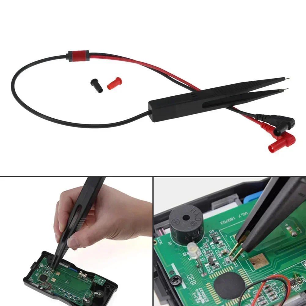 Chip Test Clip Multimeter Probe Tweezers Patch For Capacitance Inductance Resistor Measurement Multi-Use Electric Tool