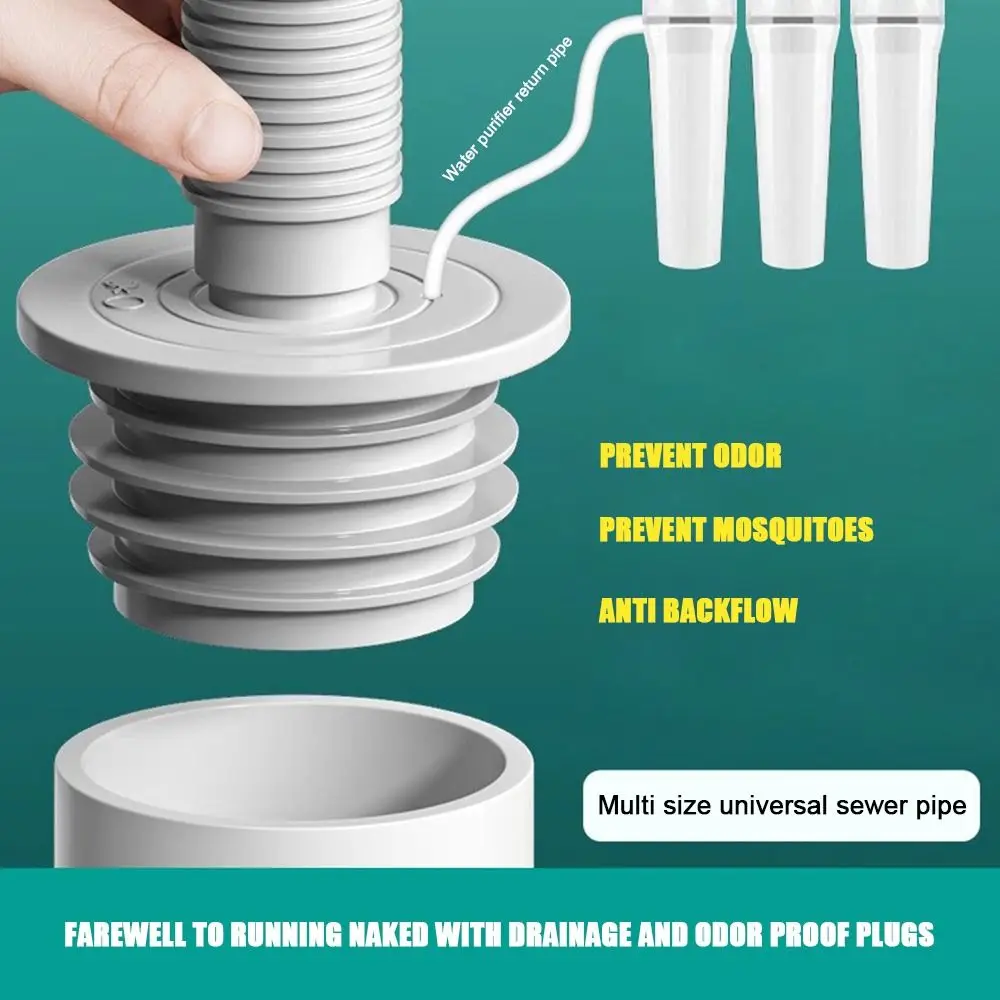 

Durable Anti Odor Washbasin Floor Drain Core Stopper Insect Prevention Drain Cover Sewer Strainer Plug Shower Drainer