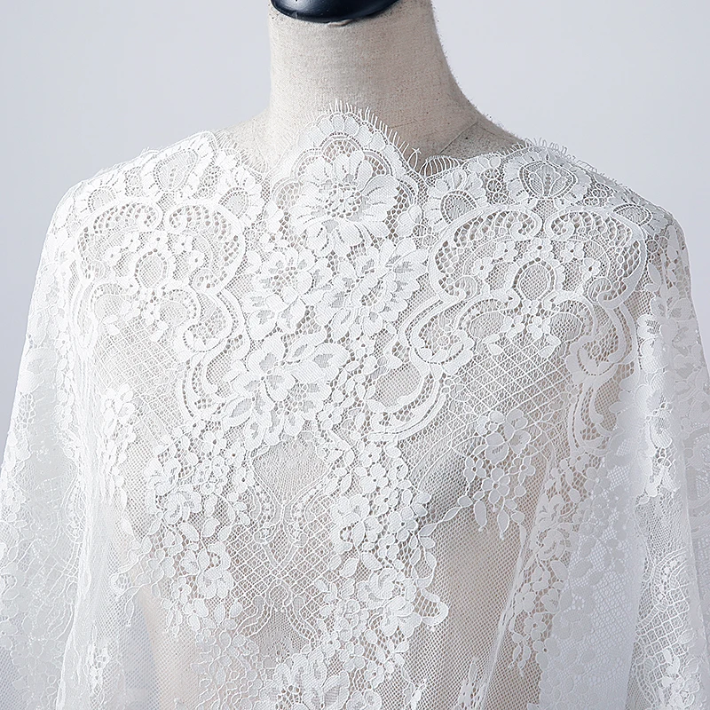 3M  Selected High-end Custom Embroidered Lace, Suitable for Wedding Dress Fabrics, Tablecloths, Curtains Background Decoration